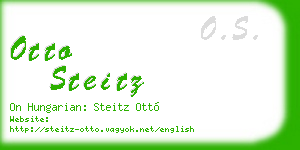 otto steitz business card